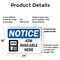 Signmission ATM Available Here, 24 in W x Rectangle, Plastic OS-2PACK-NS-P-1824-L-15252 - alternate 2
